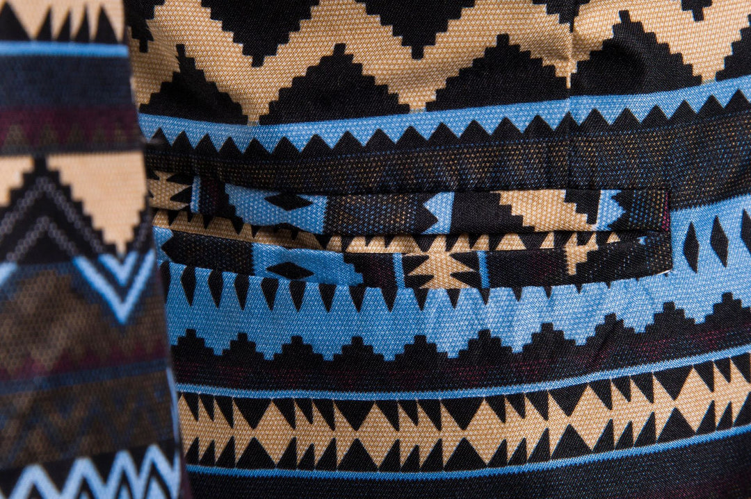 Herren Blazer mit modernem Ethno-Muster und komfortabler Passform Aliams