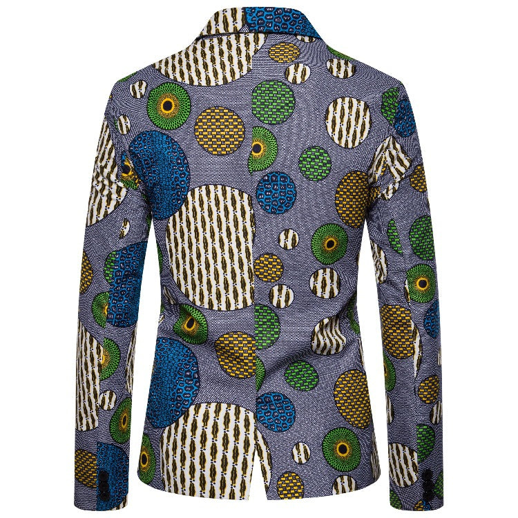 Herren Blazer mit einzigartigem afrikanischen Muster und modernem Schnitt Aliams