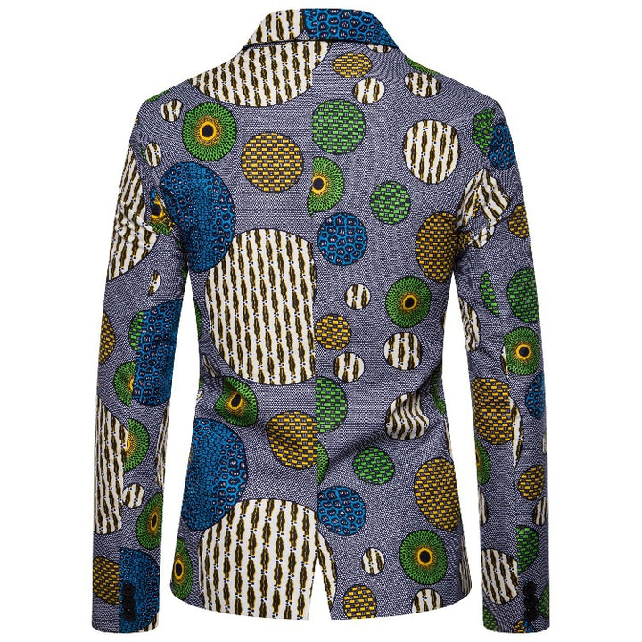 Herren Blazer mit einzigartigem afrikanischen Muster und modernem Schnitt Aliams