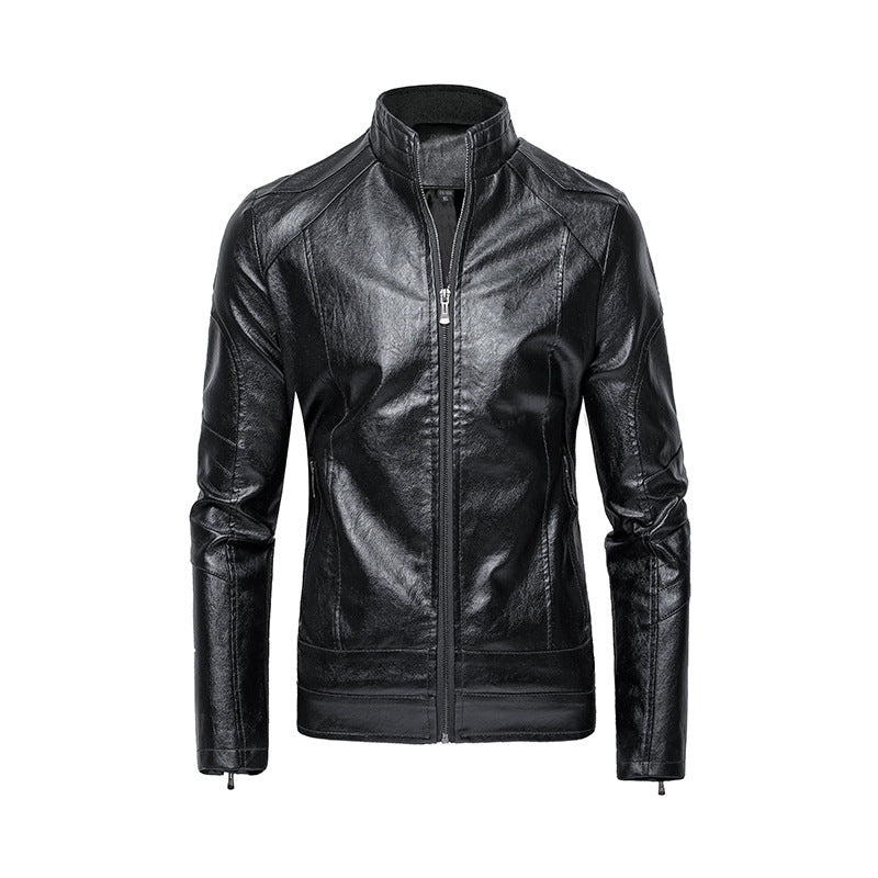 Herren Bikerjacke aus hochwertigem Leder Aliams