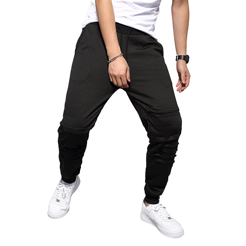 Herren Sportliche Haremshose mit modischen Rissen und komfortablem Schnitt Aliams