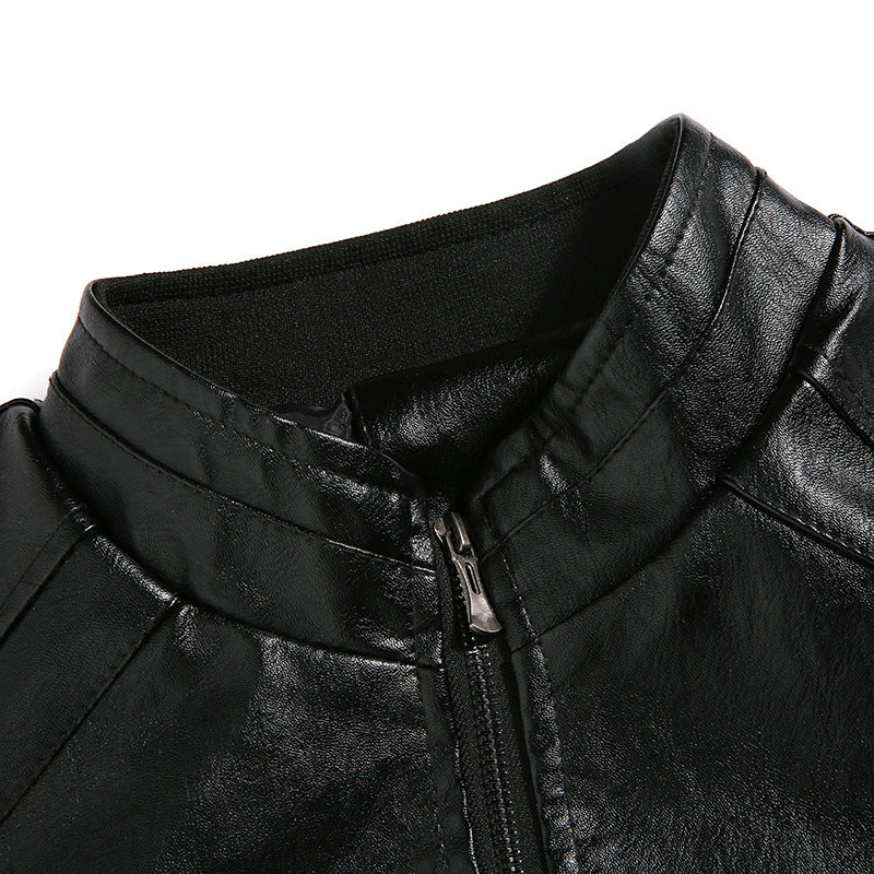 Herren Bikerjacke aus hochwertigem Leder Aliams