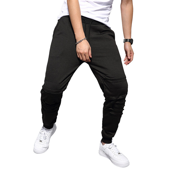 Herren Sportliche Haremshose mit modischen Rissen und komfortablem Schnitt Aliams