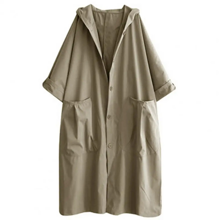 Übergroßer Kapuzen Trenchcoat für Damen – Stilvoll & Praktisch