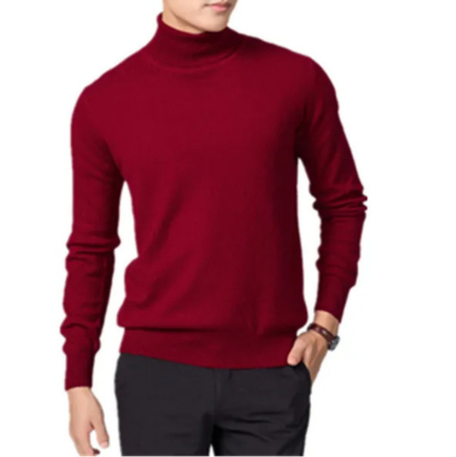 Eleganter Rollkragenpullover Herren | Klassischer Strickpullover
