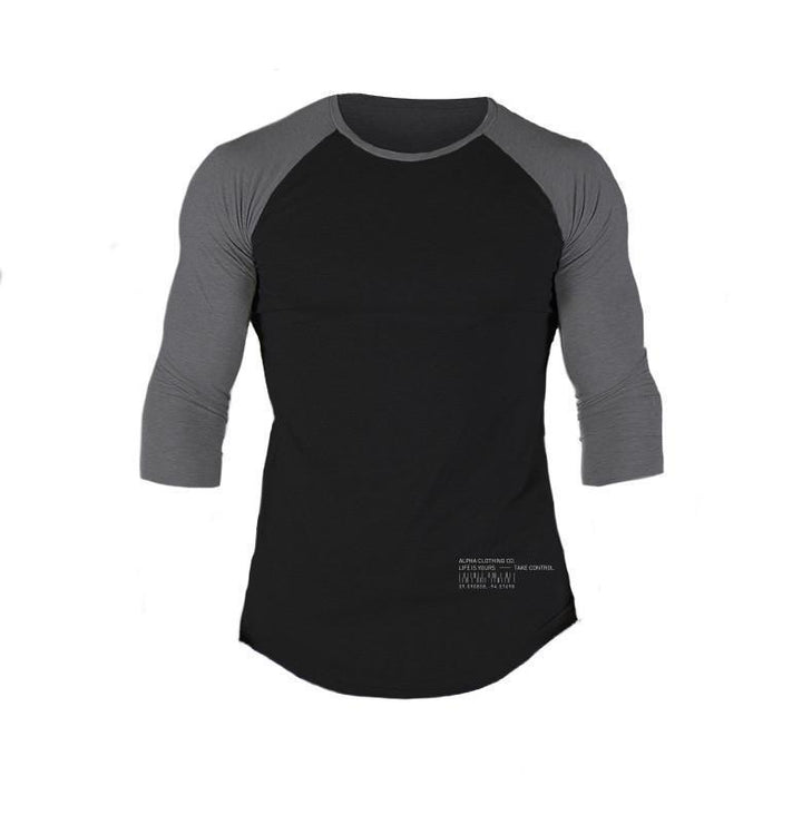 Herren Raglan Langarmshirt mit Rundhalsausschnitt Aliams