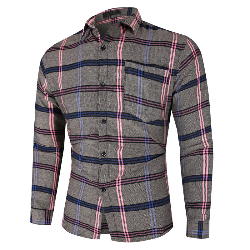 Herren Checkered Flanellhemd Aliams