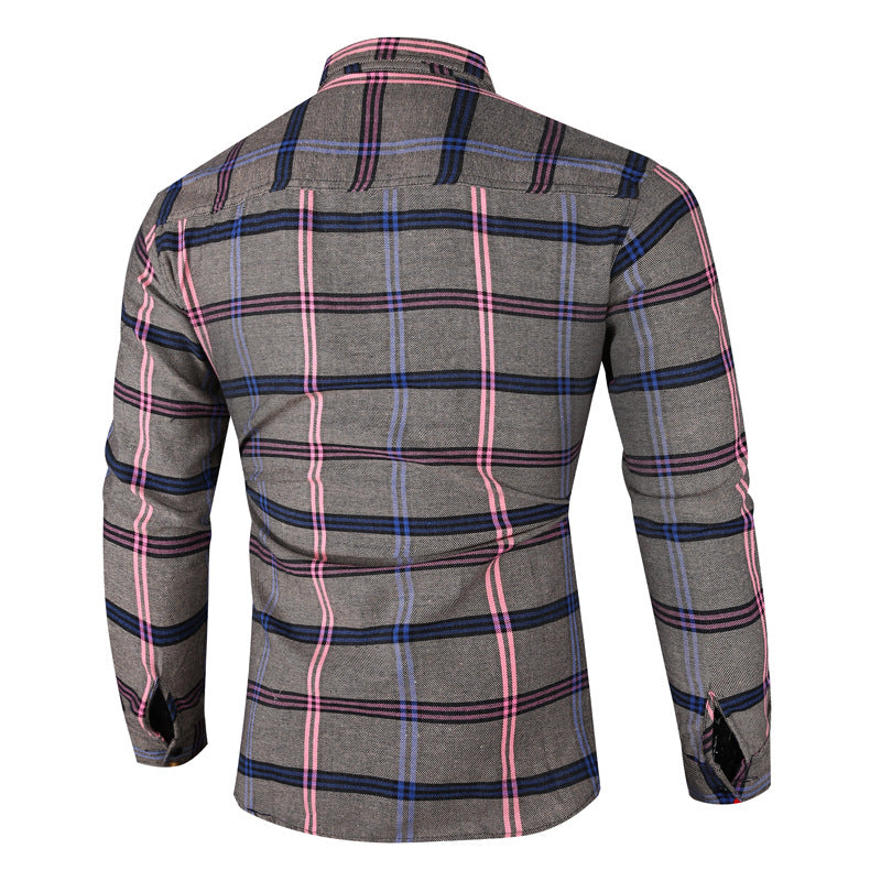 Herren Checkered Flanellhemd Aliams