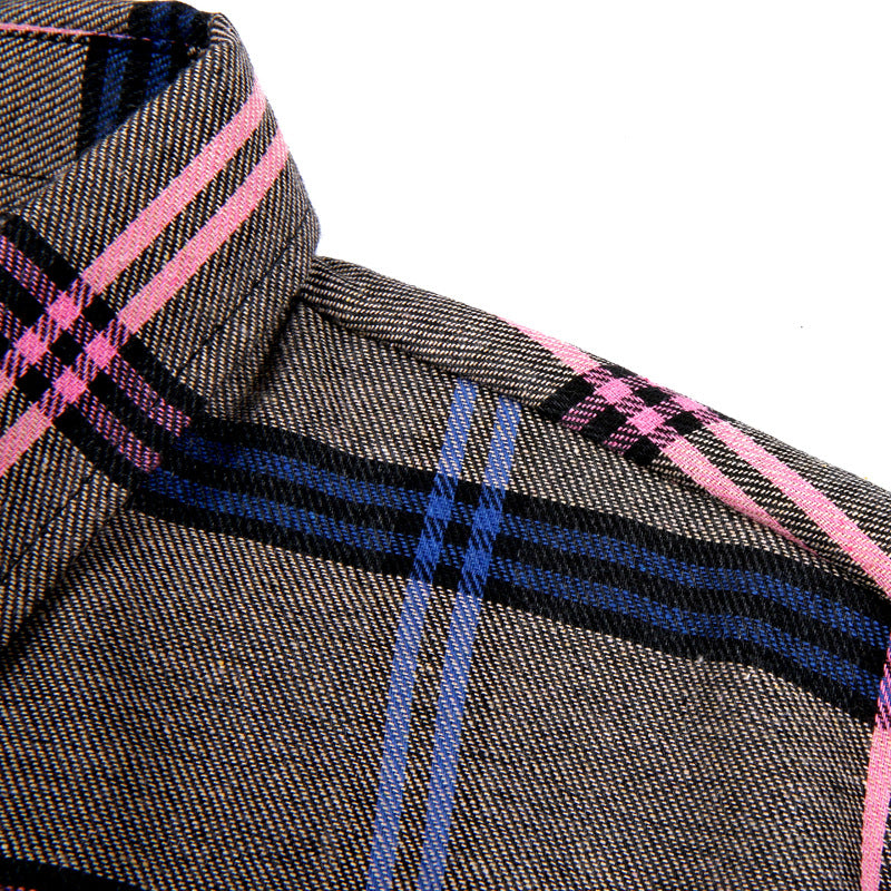 Herren Checkered Flanellhemd Aliams