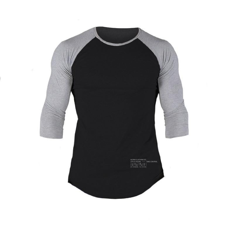 Herren Raglan Langarmshirt mit Rundhalsausschnitt Aliams