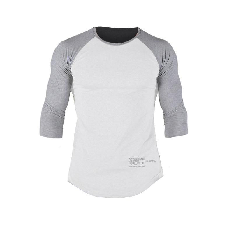 Herren Raglan Langarmshirt mit Rundhalsausschnitt Aliams