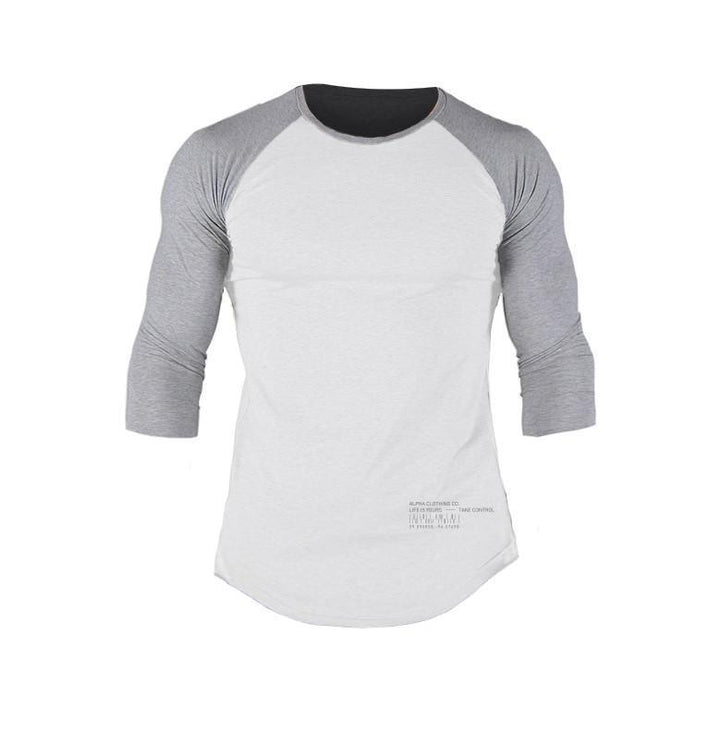 Herren Raglan Langarmshirt mit Rundhalsausschnitt Aliams
