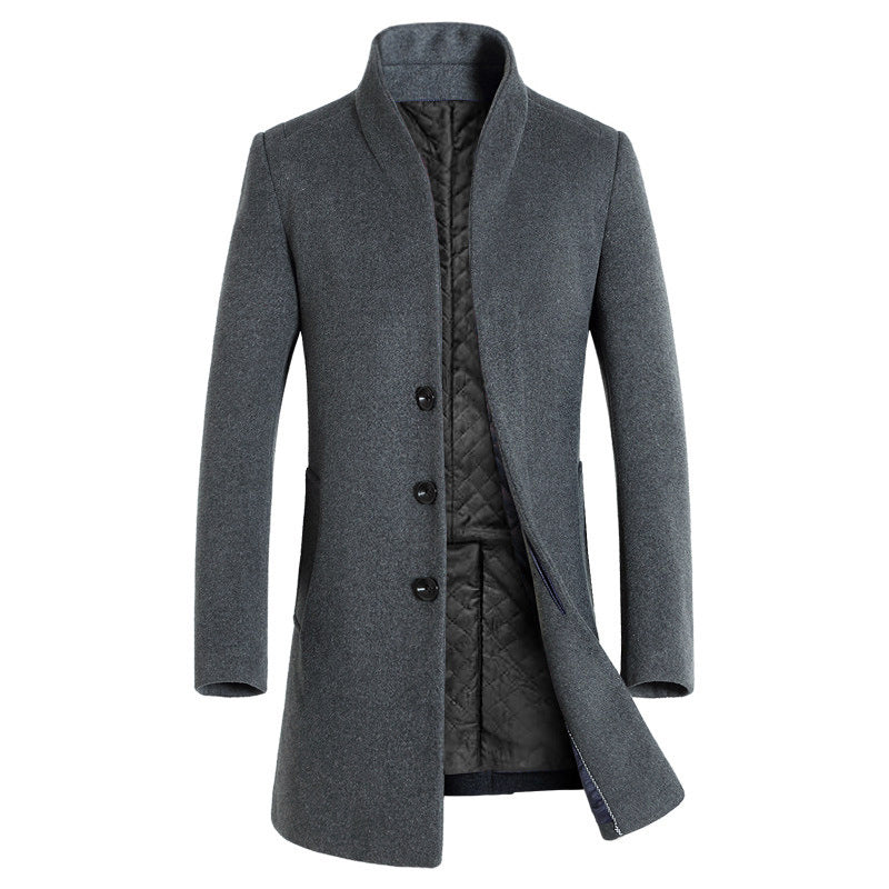 Herren elegante Steppjacke mit hohem Kragen und modischem Schnitt Aliams
