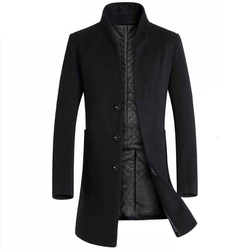 Herren elegante Steppjacke mit hohem Kragen und modischem Schnitt Aliams