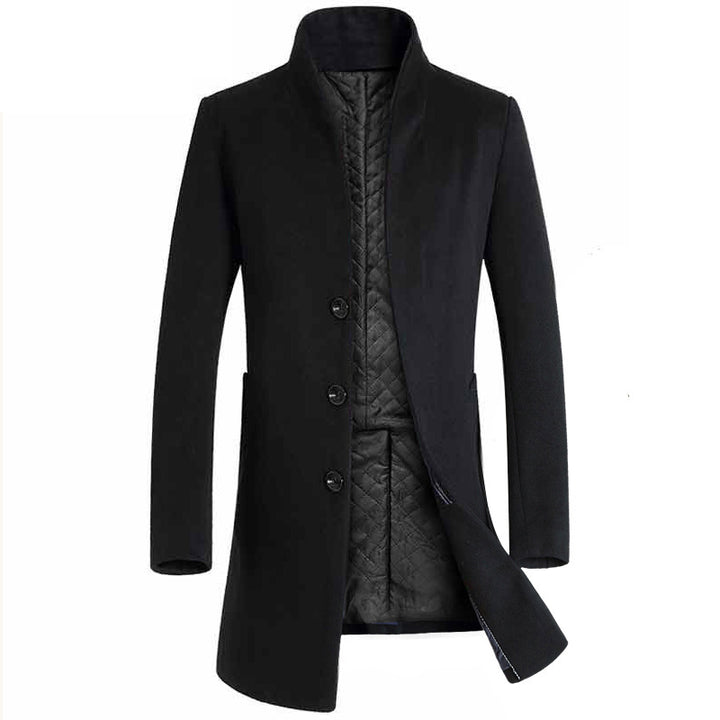 Herren elegante Steppjacke mit hohem Kragen und modischem Schnitt Aliams