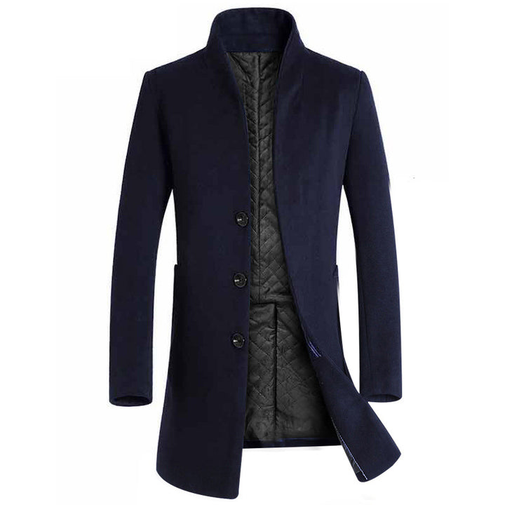 Herren elegante Steppjacke mit hohem Kragen und modischem Schnitt Aliams