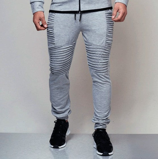 Herren sportliche Slim-Fit Jogginghose mit modischen Rippdetails Aliams
