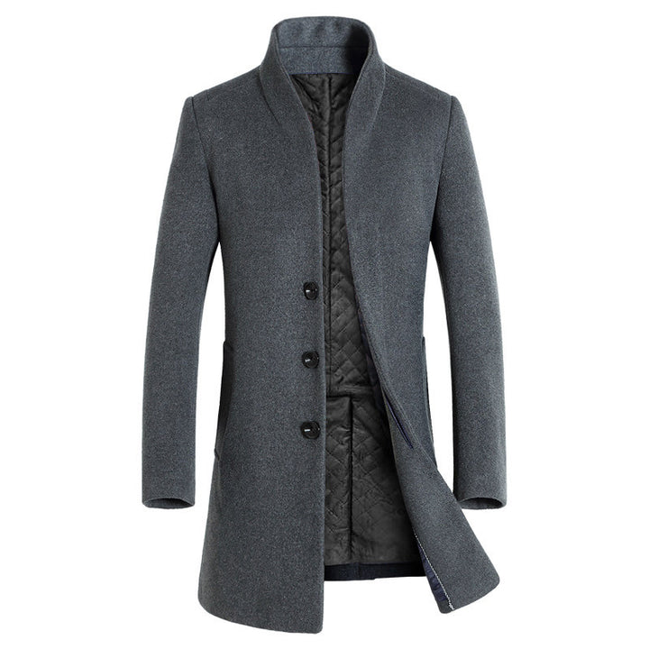 Herren elegante Steppjacke mit hohem Kragen und modischem Schnitt Aliams