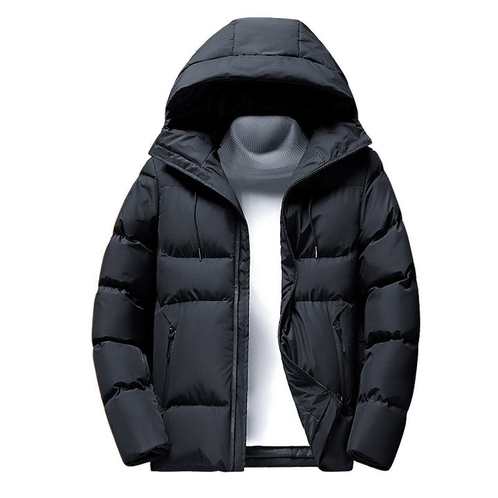 Herren praktische Winterjacke mit abnehmbarer Kapuze Aliams