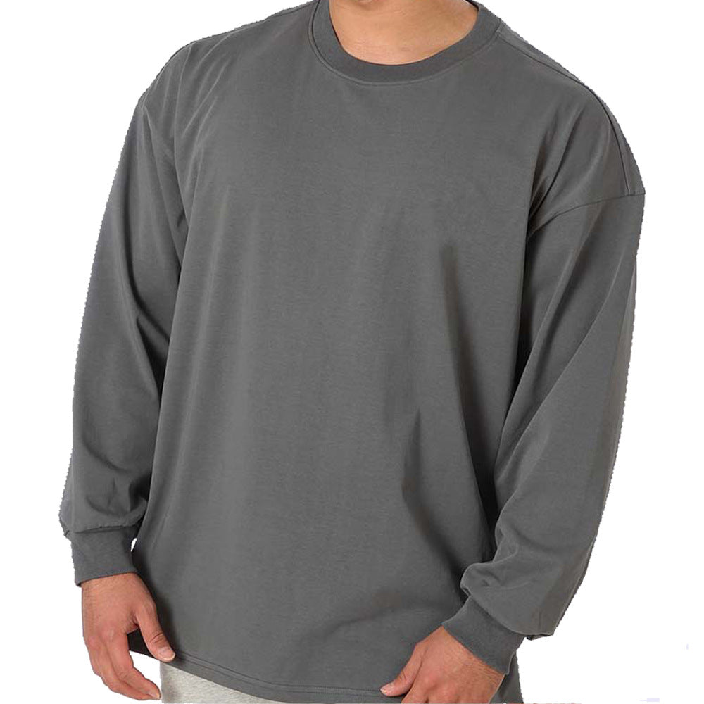 Herren Sportliches Langarm-T-Shirt aus atmungsaktivem Material Aliams