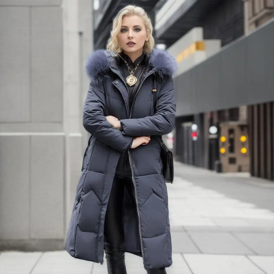 Stilvoller knielanger Mantel