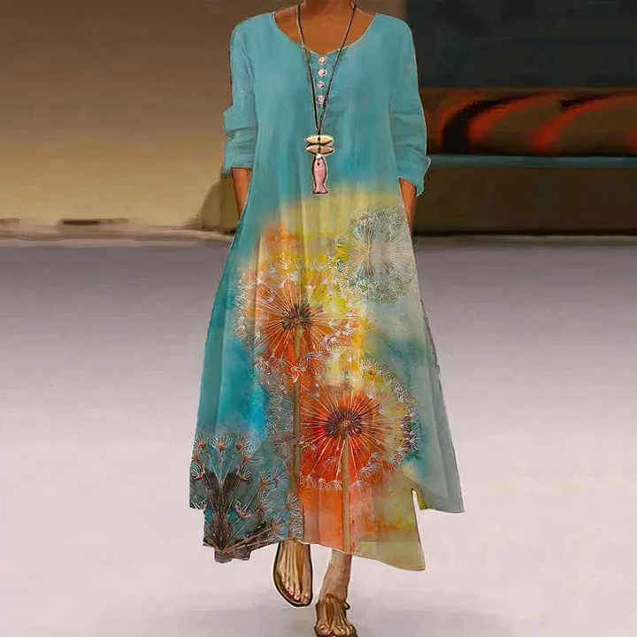 Aliams | Elegantes Mode Baumwollkleid