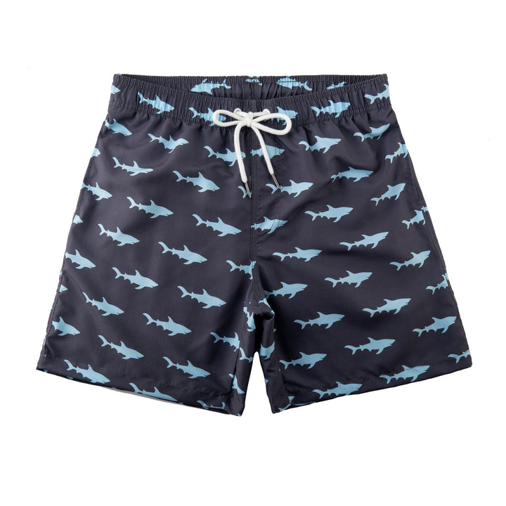 Herren Schwimmshorts mit stylischem Blattmuster Aliams