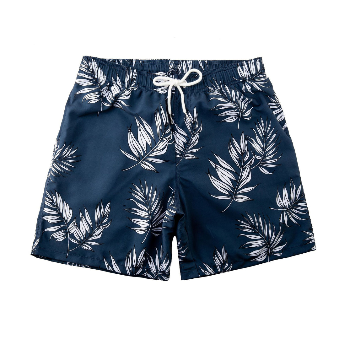 Herren Schwimmshorts mit stylischem Blattmuster Aliams