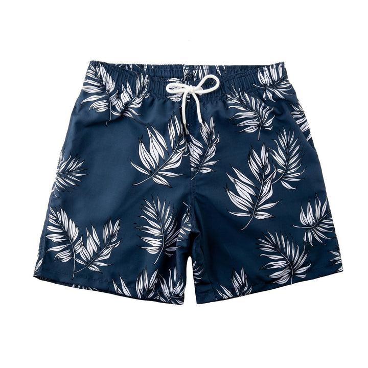 Herren Schwimmshorts mit stylischem Blattmuster Aliams