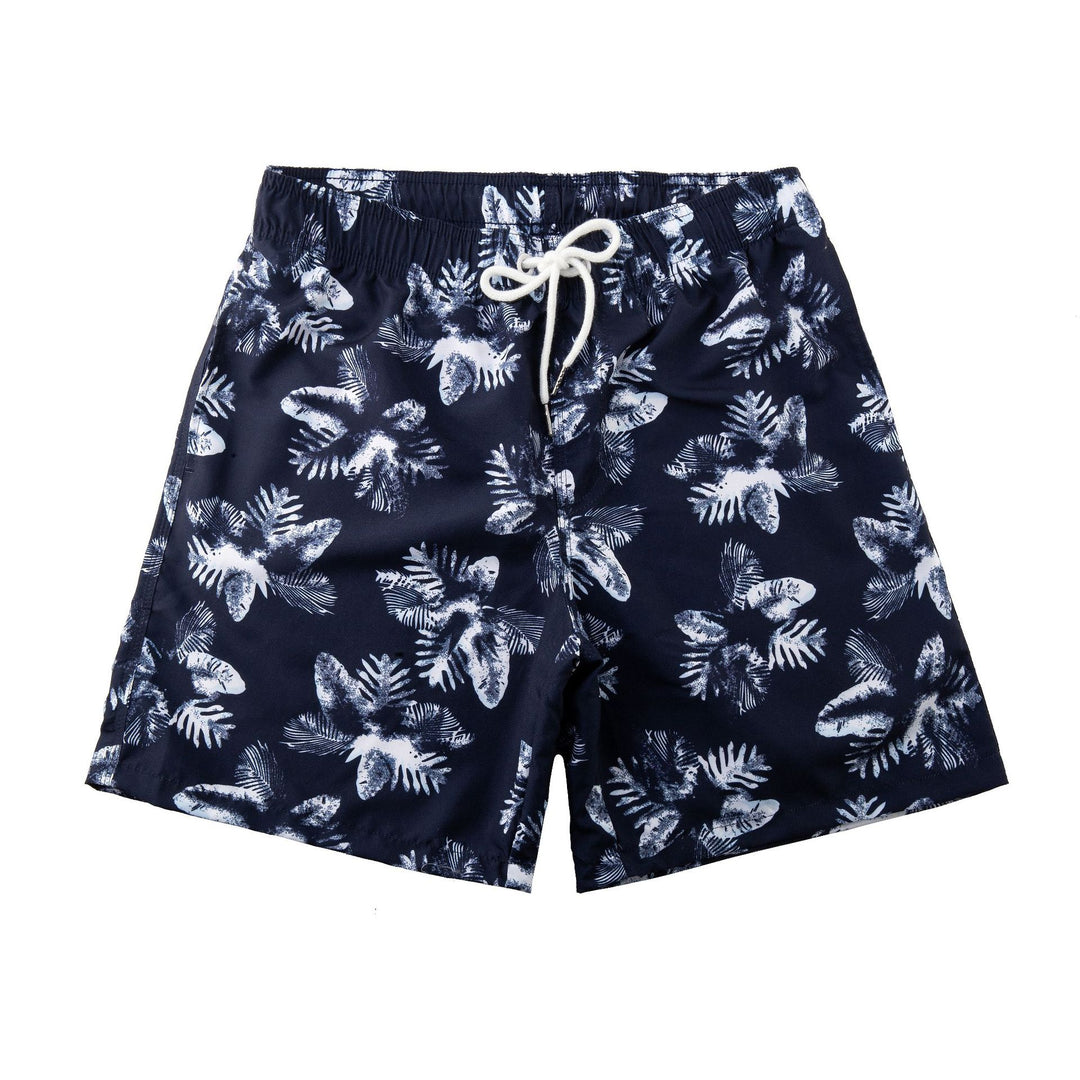 Herren Schwimmshorts mit stylischem Blattmuster Aliams