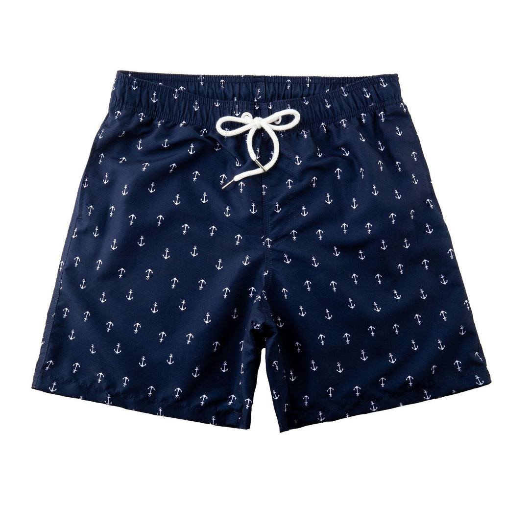 Herren Schwimmshorts mit stylischem Blattmuster Aliams