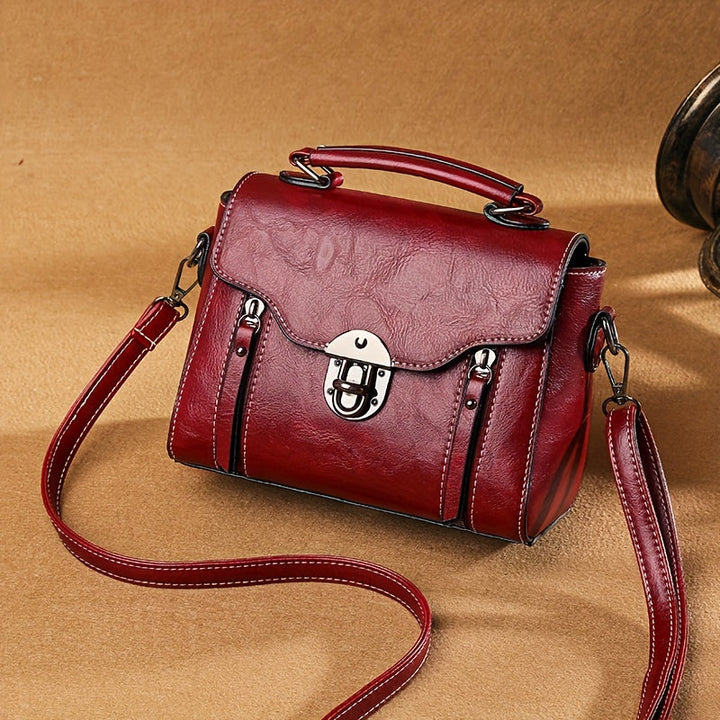 Damen Vintage Handtasche Mit Klappe