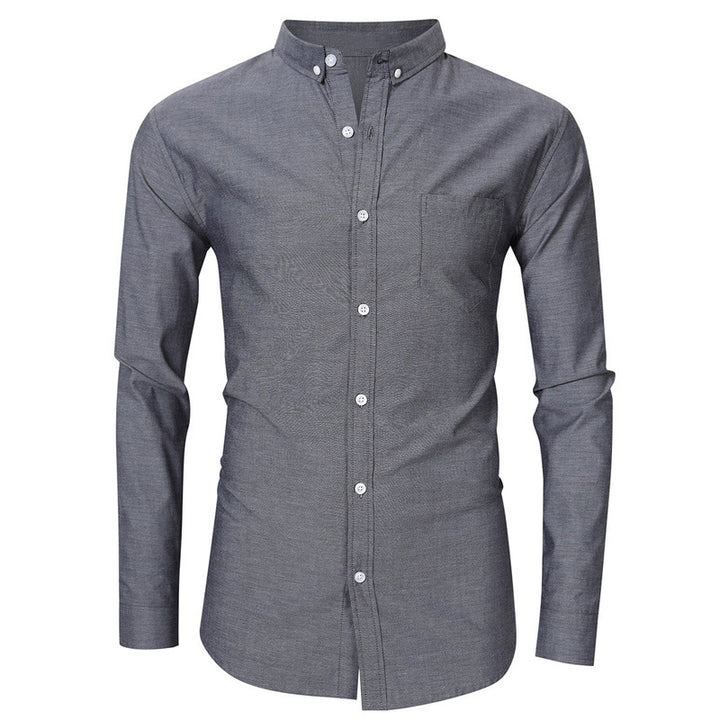 Herren Hemd mit klassischem Button-Down Kragen und Brusttasche Aliams