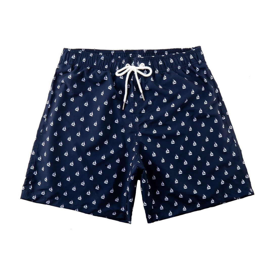 Herren Schwimmshorts mit stylischem Blattmuster Aliams