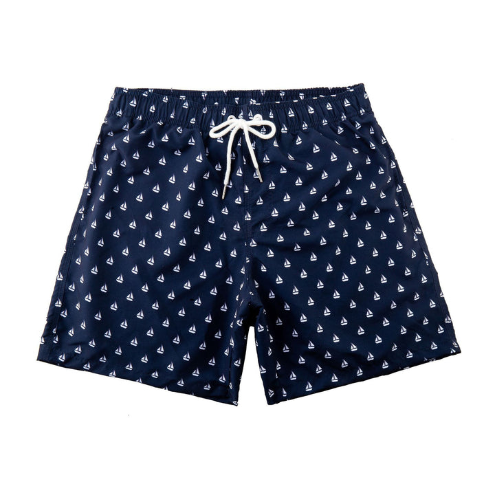 Herren Schwimmshorts mit stylischem Blattmuster Aliams