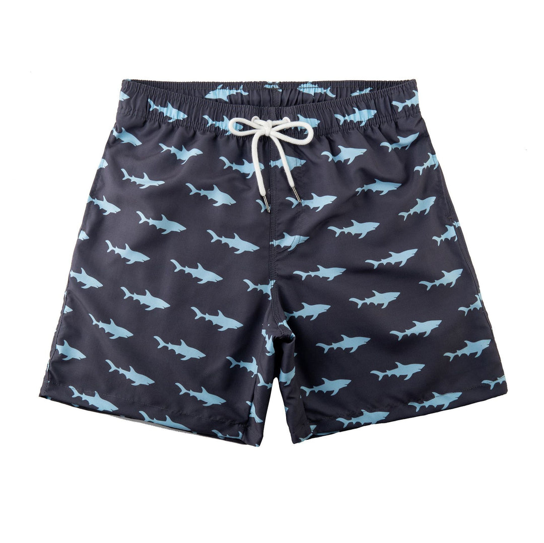 Herren Schwimmshorts mit stylischem Blattmuster Aliams