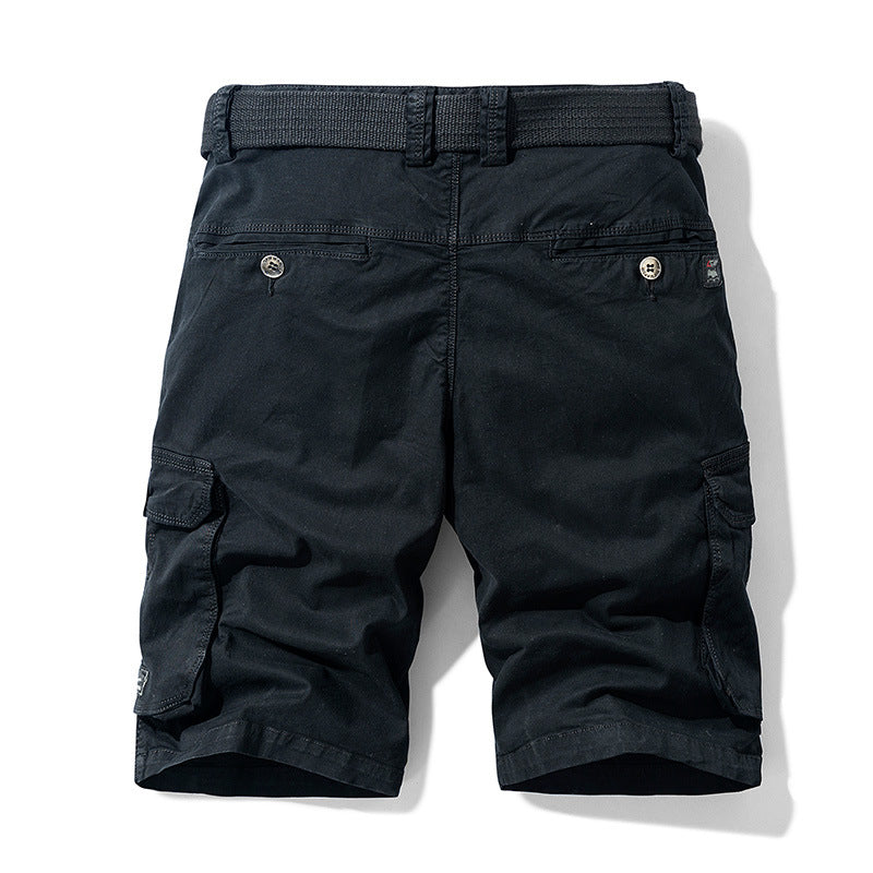 Herren Cargo-Shorts mit elastischem Bund und zahlreichen Taschen Aliams