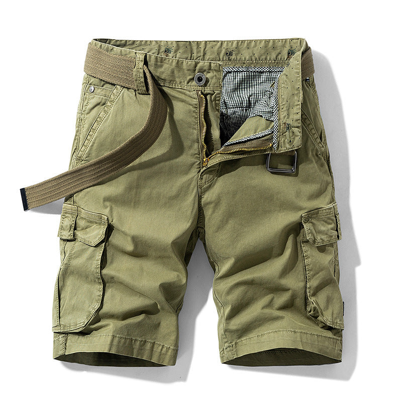 Herren Cargo-Shorts mit elastischem Bund und zahlreichen Taschen Aliams