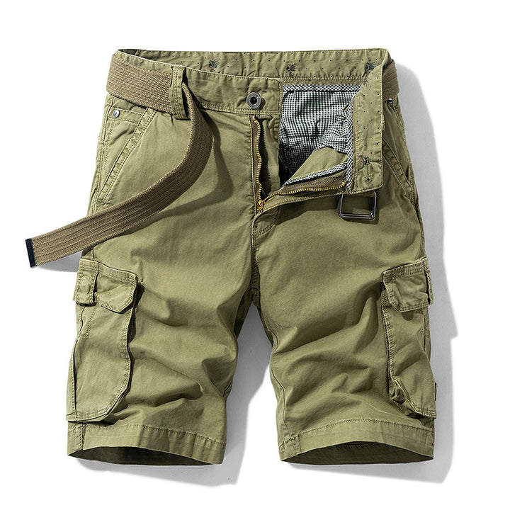 Herren Cargo-Shorts mit elastischem Bund und zahlreichen Taschen Aliams