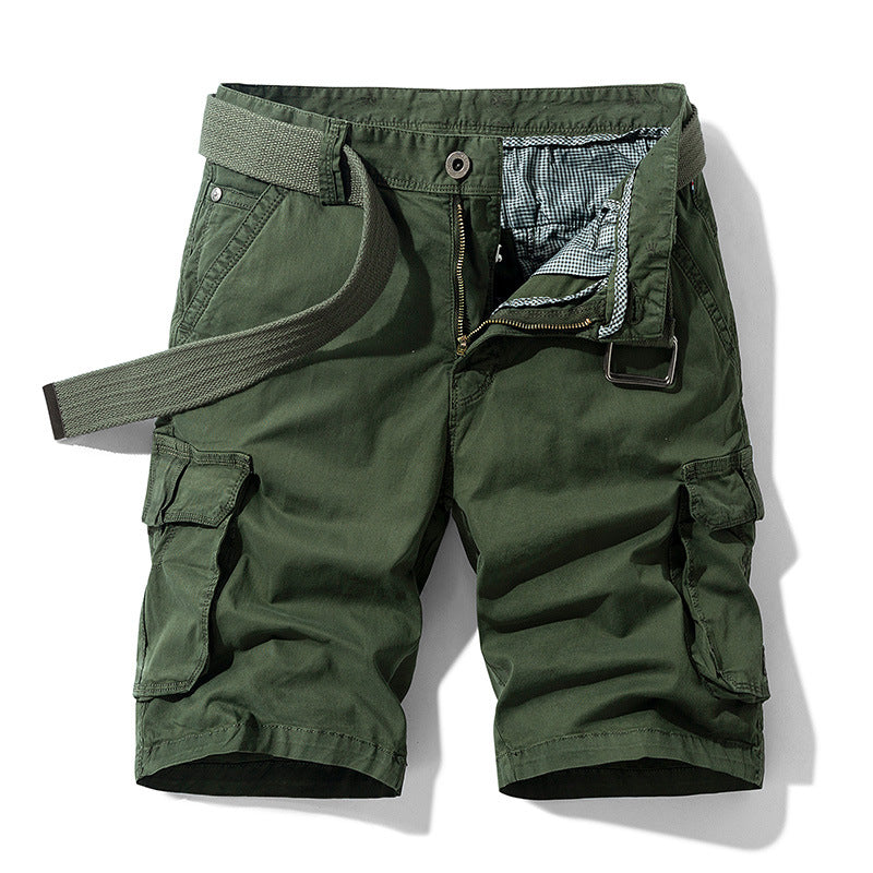 Herren Cargo-Shorts mit elastischem Bund und zahlreichen Taschen Aliams