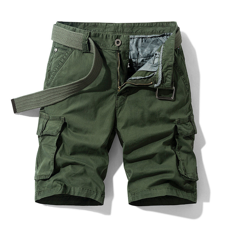 Herren Cargo-Shorts mit elastischem Bund und zahlreichen Taschen Aliams