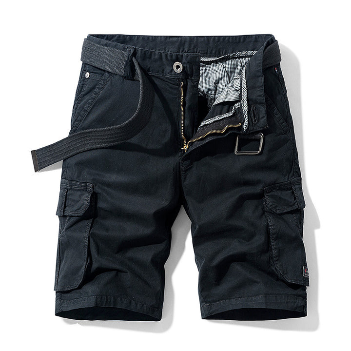 Herren Cargo-Shorts mit elastischem Bund und zahlreichen Taschen Aliams
