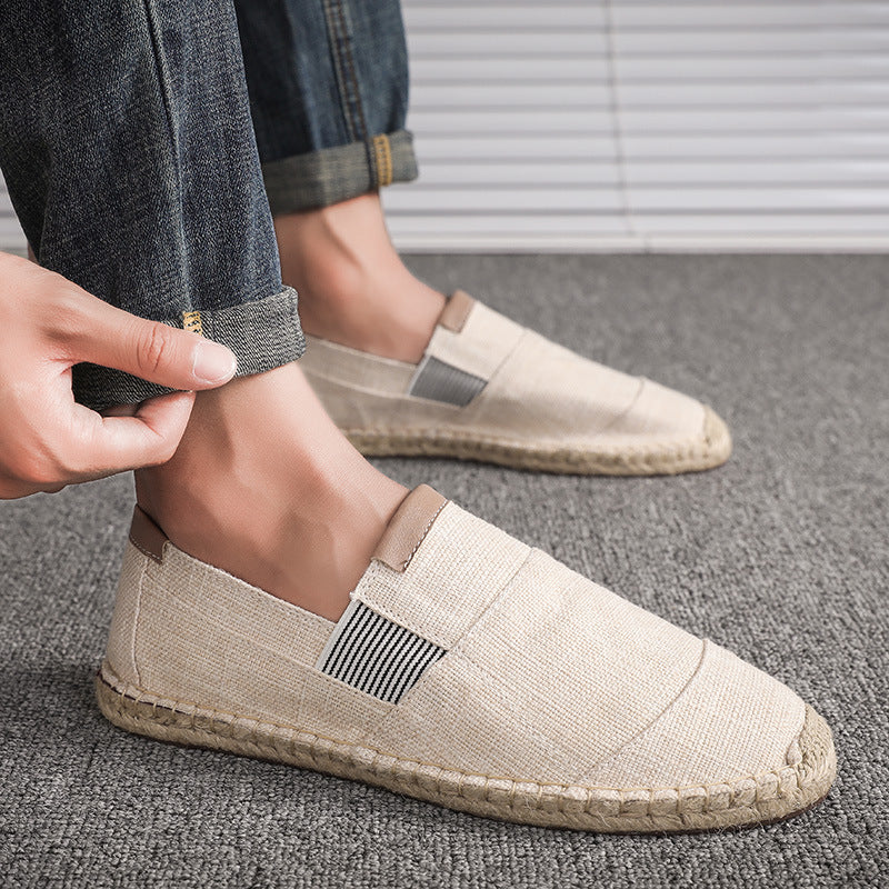 Sommerschuhe aus Leinwand & Stroh – Leicht | Unisex