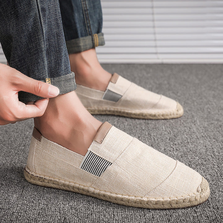 Sommerschuhe aus Leinwand & Stroh – Leicht | Unisex