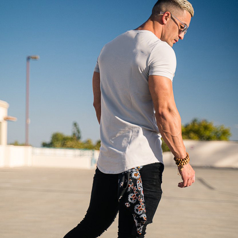 Herren Komfortables Fitness T-Shirt Aliams