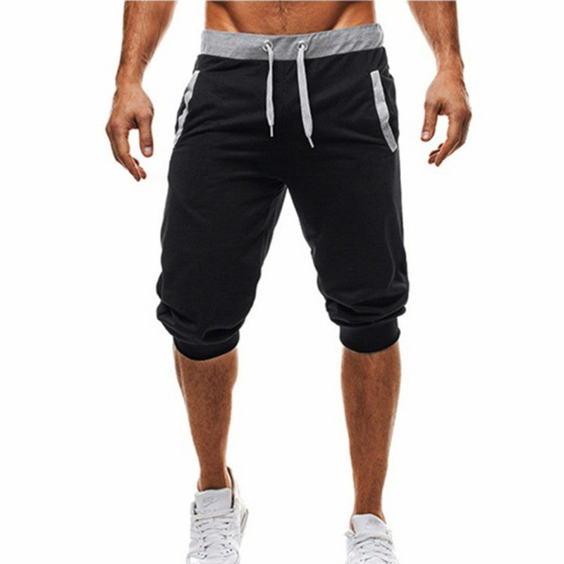 Herren Sport Capris Shorts mit verstellbarem Bund Aliams