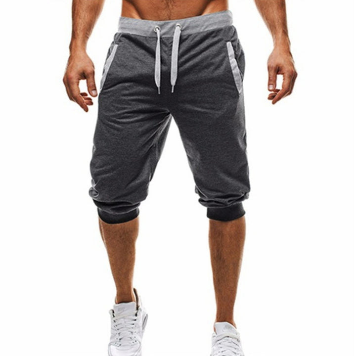 Herren Sport Capris Shorts mit verstellbarem Bund Aliams