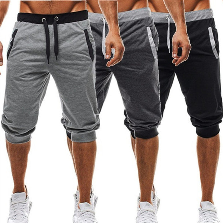 Herren Sport Capris Shorts mit verstellbarem Bund Aliams