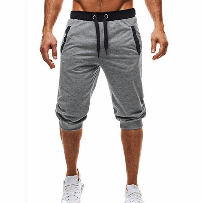 Herren Sport Capris Shorts mit verstellbarem Bund Aliams