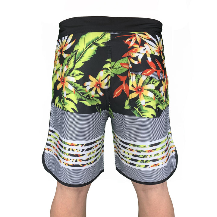 Herren Badeshorts mit innovativem Tropenmotiven und hohem Tragekomfort Aliams